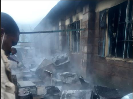Kairi Boys in Gatundu North on fire, one dormitory completely burnt down
