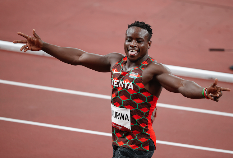 Ferdinand Omanyala during the Tokyo Olympic Games: PHOTO/COURTESY