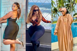 A photo collage of Kenyan media personality Betty Kyallo, socialites Vera Sidika and Amber Ray. PHOTOs/@bettymuteikyallo, @queenveebosset &@iam_amberray/Instagram