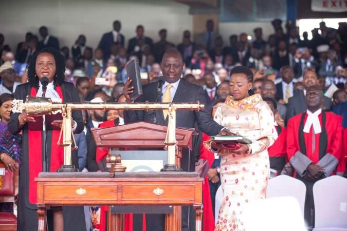 Ruto sworn into office