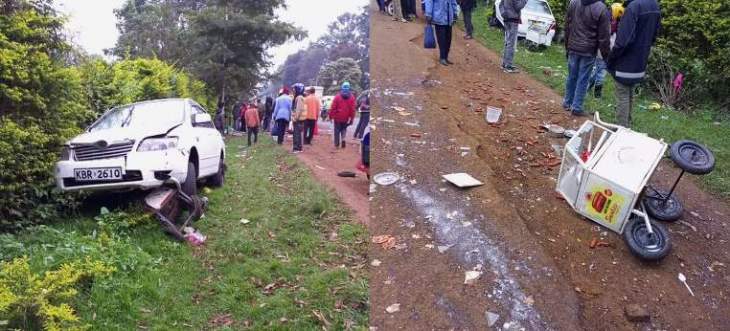 Two smokie traders injured in Embu accident