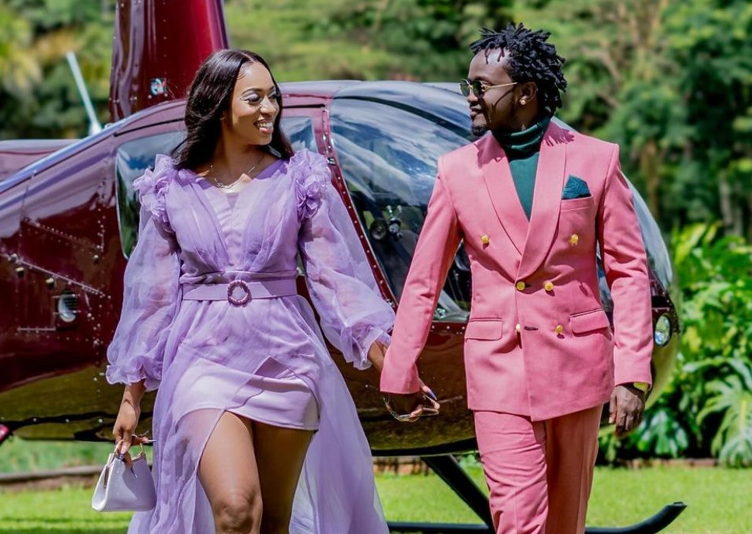 Kenyan singer Bahati and his wife Diana Marua. PHOTO/@diana_marua/Instagram