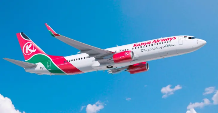 Kenya Airways (KQ) plane. PHOTO/@KenyaAirways/X.