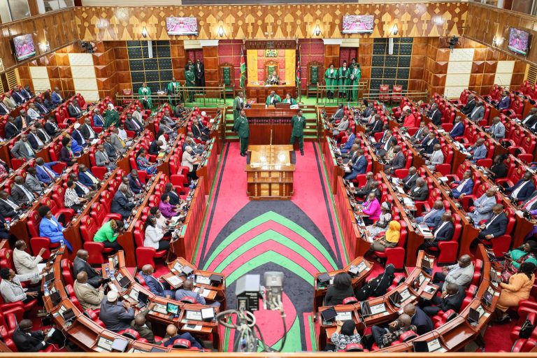Kenyan Parliament in session.