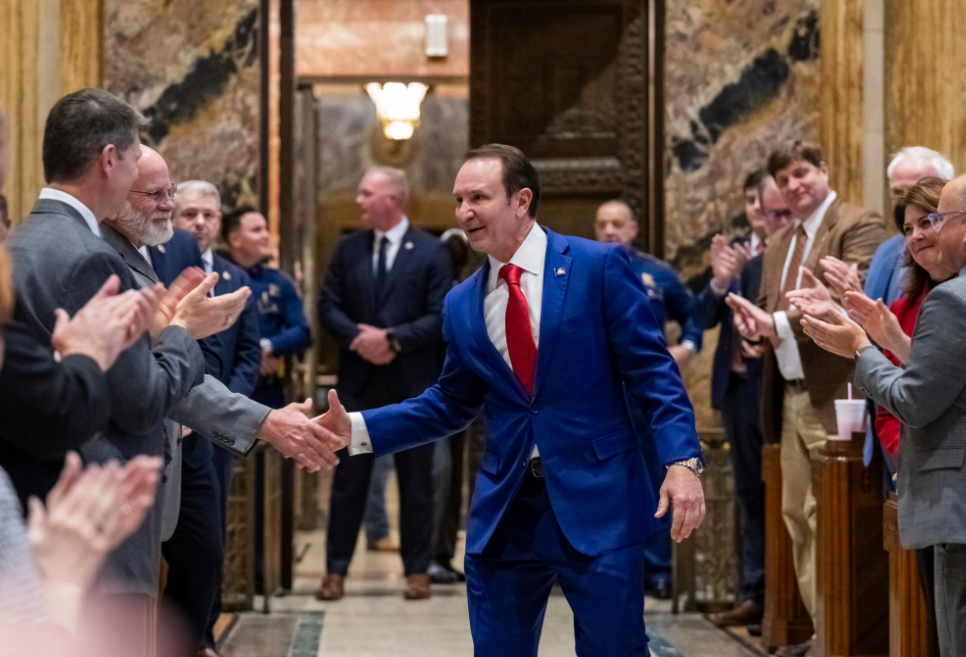 Jeff Landry, Louisiana's Republican governor, signed the law on Wednesday. PHOTO/@dom_lucre/X