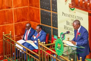 Treasury CS Njuguna Ndung'u presenting the 2024/2025 FY budget statement at Parliament on June 13, 2024. PHOTO/@keTreasury/X