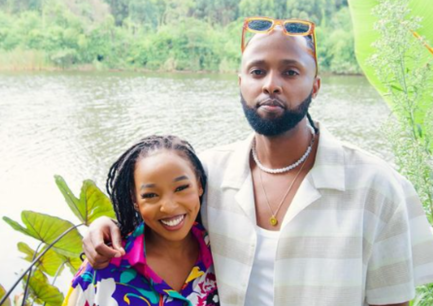 Kenyan artiste Kagwe Mungai and his former lover content creator Sharon Mwangi. PHOTO/@kagwemungai/Instagram