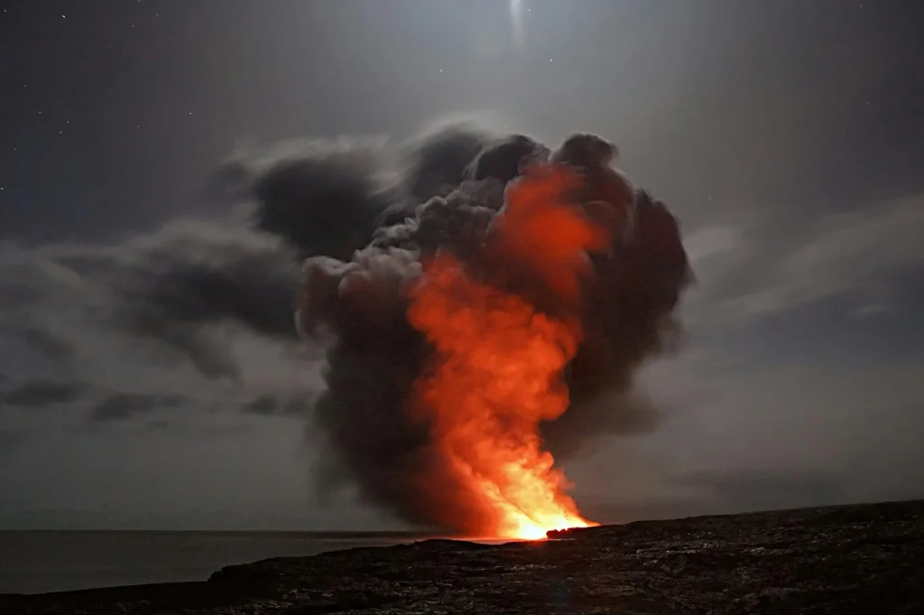 Smoke rises from a huge fire. PHOTO/Pexels