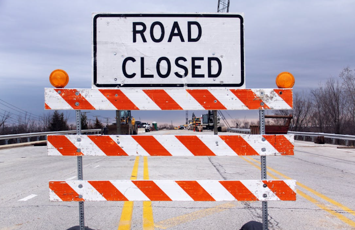 Visual representation of a road closed for maintenance works. PHOTO/PEXELS