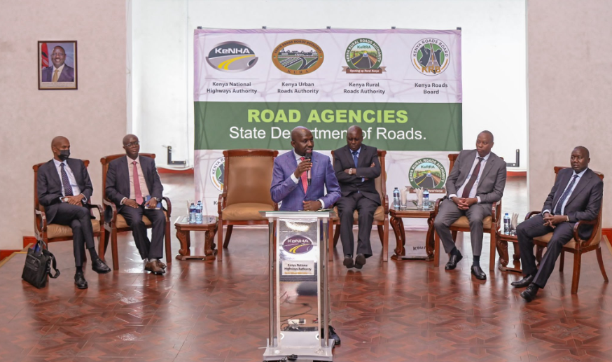 Roads and Transport Cabinet Secretary Kipchumba Murkomen meets with director generals and Principal Secretary on Monday, June 10, 2024. PHOTO/@kipmurkomen/X