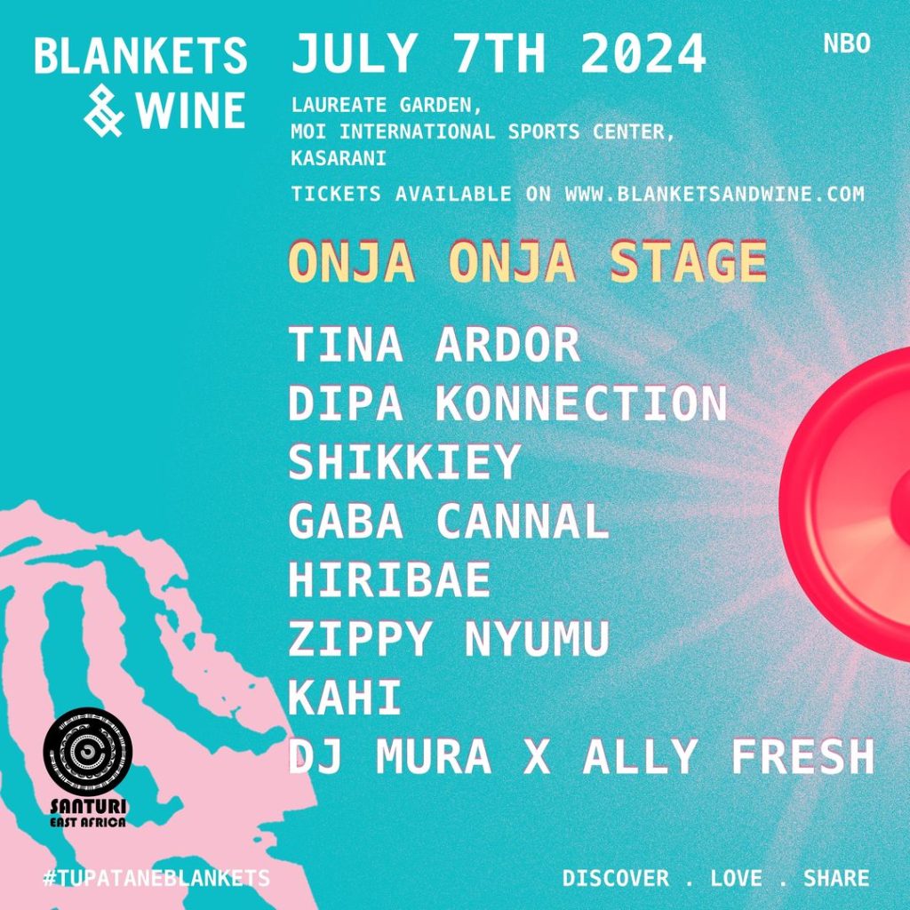 Blankets and Wine performance line up for July 7, 2024. PHOTO/@blanketsandwine/Instagram