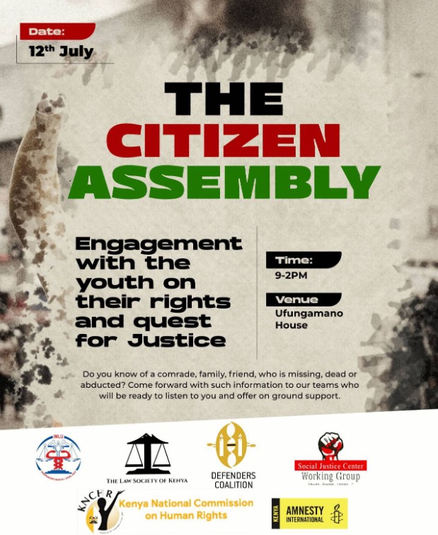 The Citizen Assembly flyer. PHOTO/@FaithOdhiambo8/X