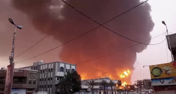 Aftermath of Israeli strike on Hodeidah in Yemen. PHOTO/AP