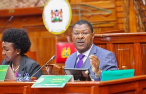 National Assembly Speaker Moses Wetang'ula at the National Assembly’s Committee on Appointments meeting on July 25, 2024. PHOTO/@HonWetangula/X