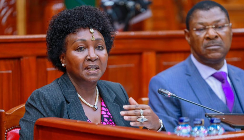 Uasin Gishu Women Rep Gladys Shollei. PHOTO/@HonWetangula/X