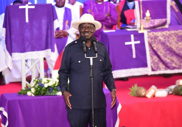 Kenya's former Prime Minister Raila Odinga.