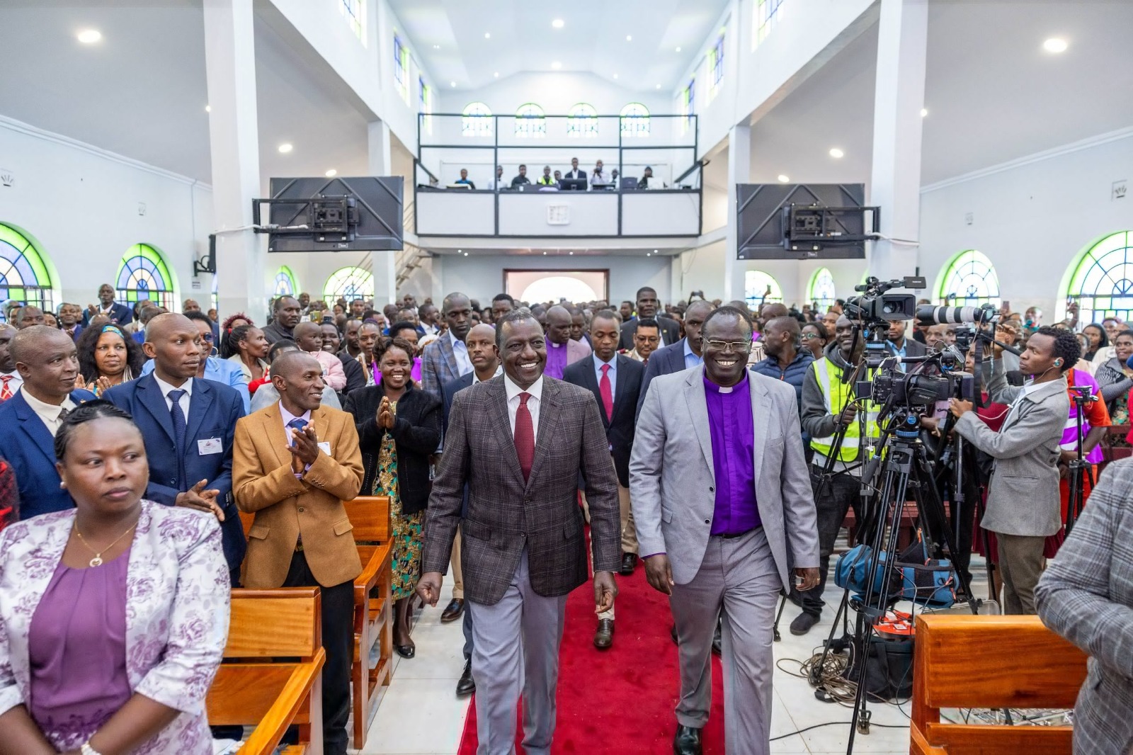 President William Ruto during a church service in Chebango, Bomet County on Sunday July 21, 2024. PHOTO/@WilliamsRuto/X