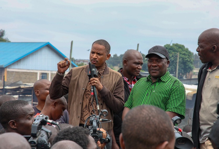 Babu Owino at Toi Market