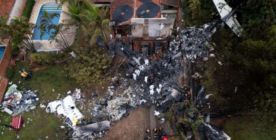 The plane crash in Brazil's São Paulo state is the country's worst since 2007. PHOTO/EPA