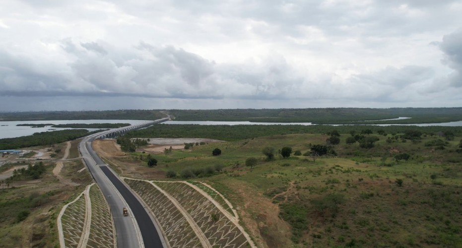 Aerial view of the Dongo Kundu Bypass. PHOTO/@KeNHAKenya/X