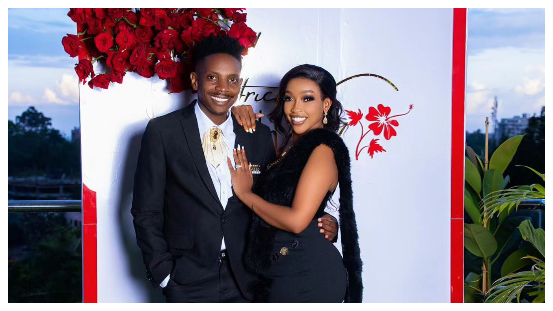 Eric Omondi and his lover Lynne Njihia. PHOTO/@ericomondi /Instagram