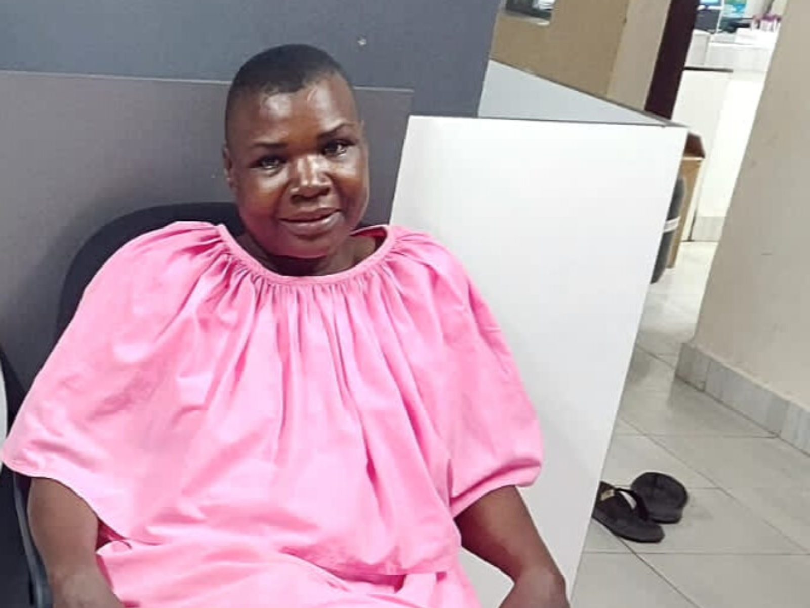 Former boxer Conjestina Achieng at Mombasa Women Rehabilitation Centre. PHOTO/@MikeSonko/X