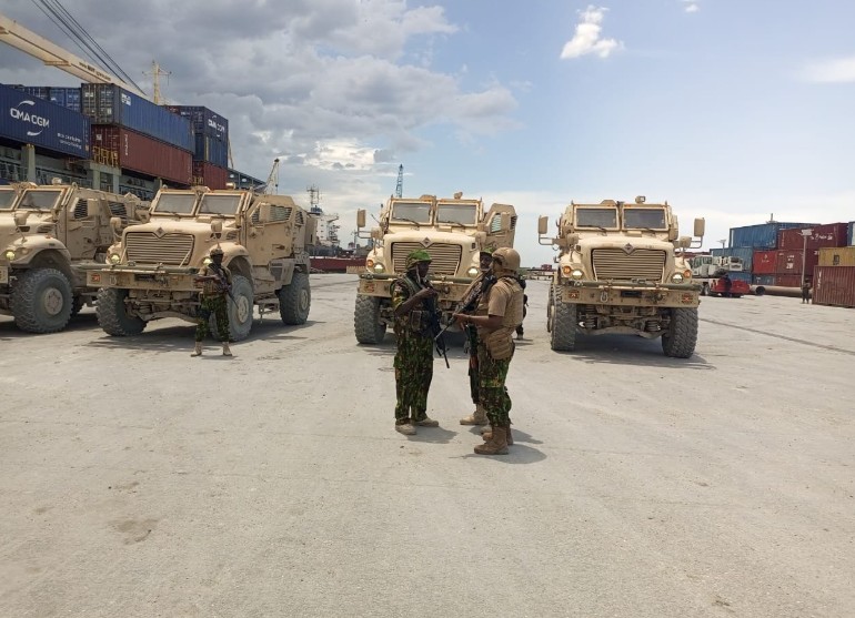 MSSM police officers in Haiti