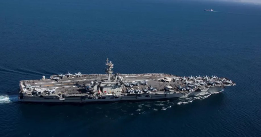 The aircraft carrier USS Abraham Lincoln in the Strait of Gibraltar, back in 2019. PHOTO/Reuters