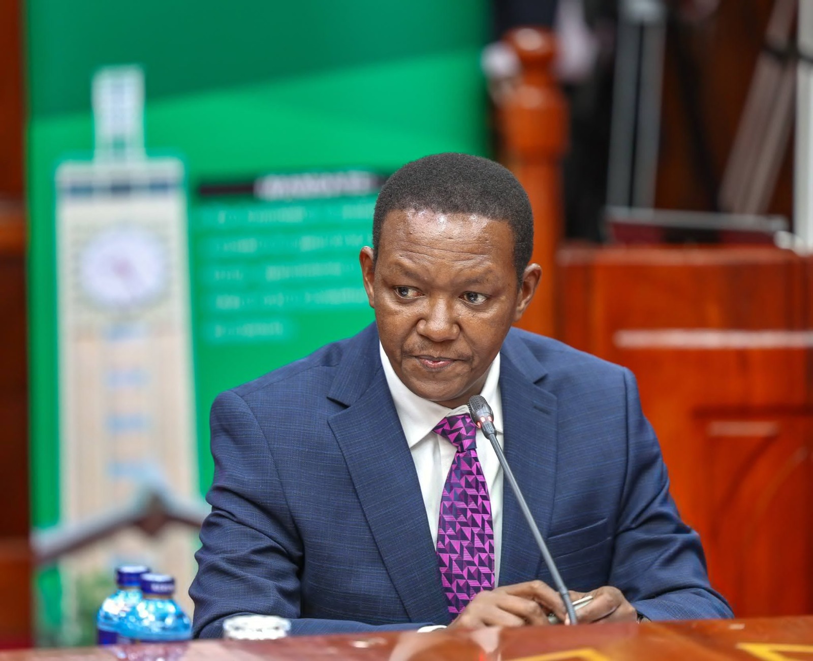 Labour Cabinet Secretary nominee Alfred Mutua facing the Committee on Appointments on Sunday August 4, 2024.