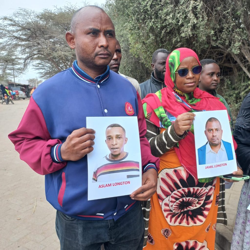 Family and friends of missing brothers Longton Jamil, Aslam Longton and Free Kenya Movement chairman Bob Njagi are in a frantic search for their kin. PHOTO/Christine Musa