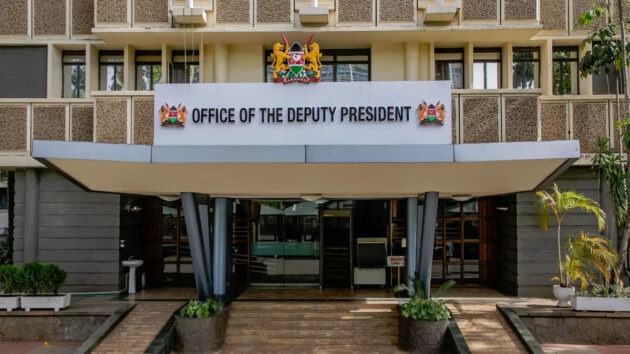 The Office of the Deputy President in Nairobi. PHOTO/@ODP_KEofficial/X