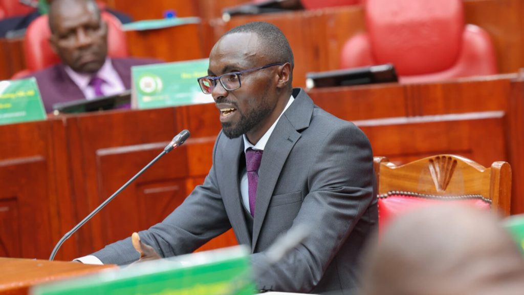 Cabinet Secretary nominee for Water, Sanitation and Irrigation, Eric Muriithi during vetting on Friday, August 2, 2024 .PHOTO/@NAssemblyKE/X