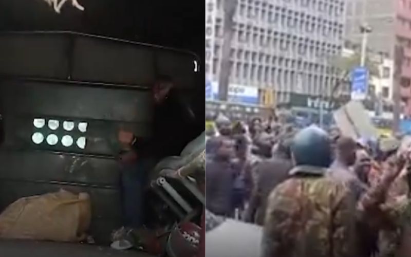 Nane Nane demos: Suspected phone thief seeks refuge in police lorry to escape from irate mob