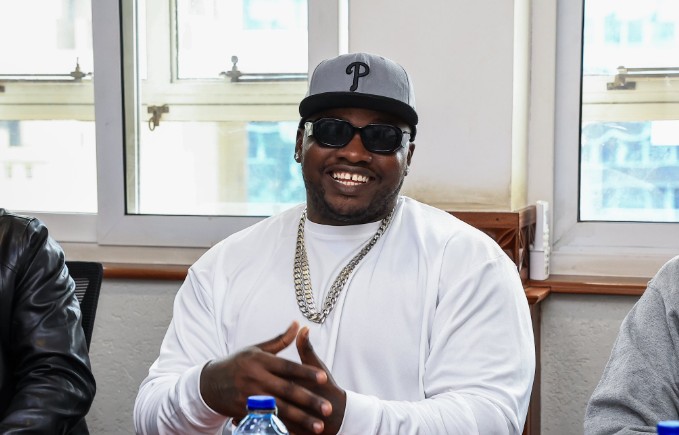 Rapper Khaligraph Jones during a meeting with Foreign Affairs Principal Secretary Korir Sing'oei. PHOTO/@SingoeiAKorir/X