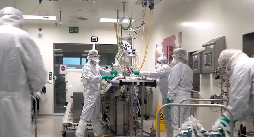 Inside a COVID-19 vaccine manufacturing lab