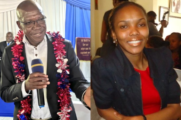 A photo collage of Kakamega senator Boni Khalwale and his daughter Zinzi Khalwale. PHOTOs/@DrBKhalwale/X