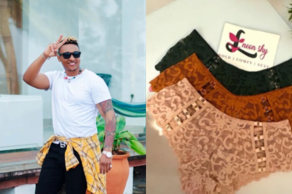 Kenyan singer Brown Mauzo is gifting female fans underwears. PHOTOs/@brownmauzo254/Instagram