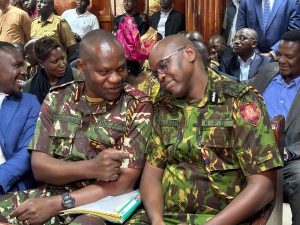 Deputy Police Inspector General Gilbert Masengeli at Milimani Law Courts. PHOTO/Sheila Mutua