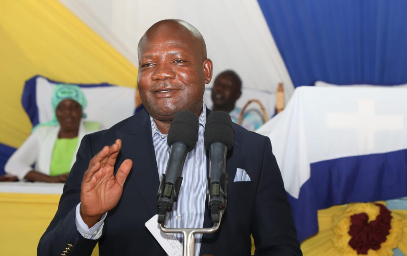 Kakamega Governor Fernandes Barasa speaking on Sunday September 29, 2024. PHOTO/@BarasaFernandes/X