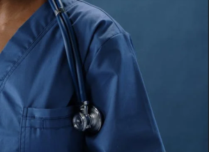 A nurse hangs a stethoscope around her neck. Image used for representation only. PHOTO/Pexels