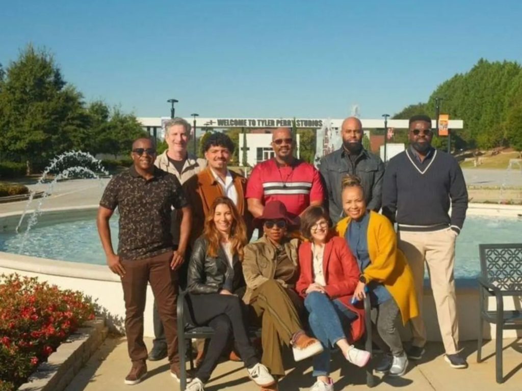 Kenyan Film Director Philip Karanja at Tyler Perry studio. PHOTO/@phil-director/Instagram