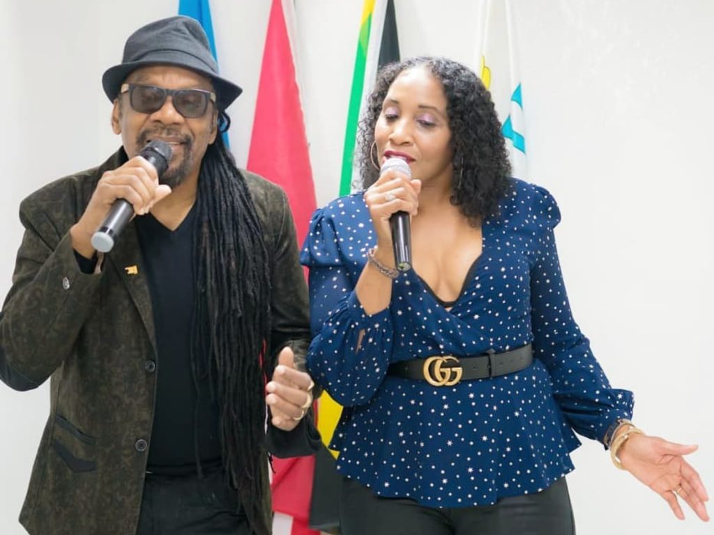 Reggae legend Glenroy Washington and his wife Jackie Whyte