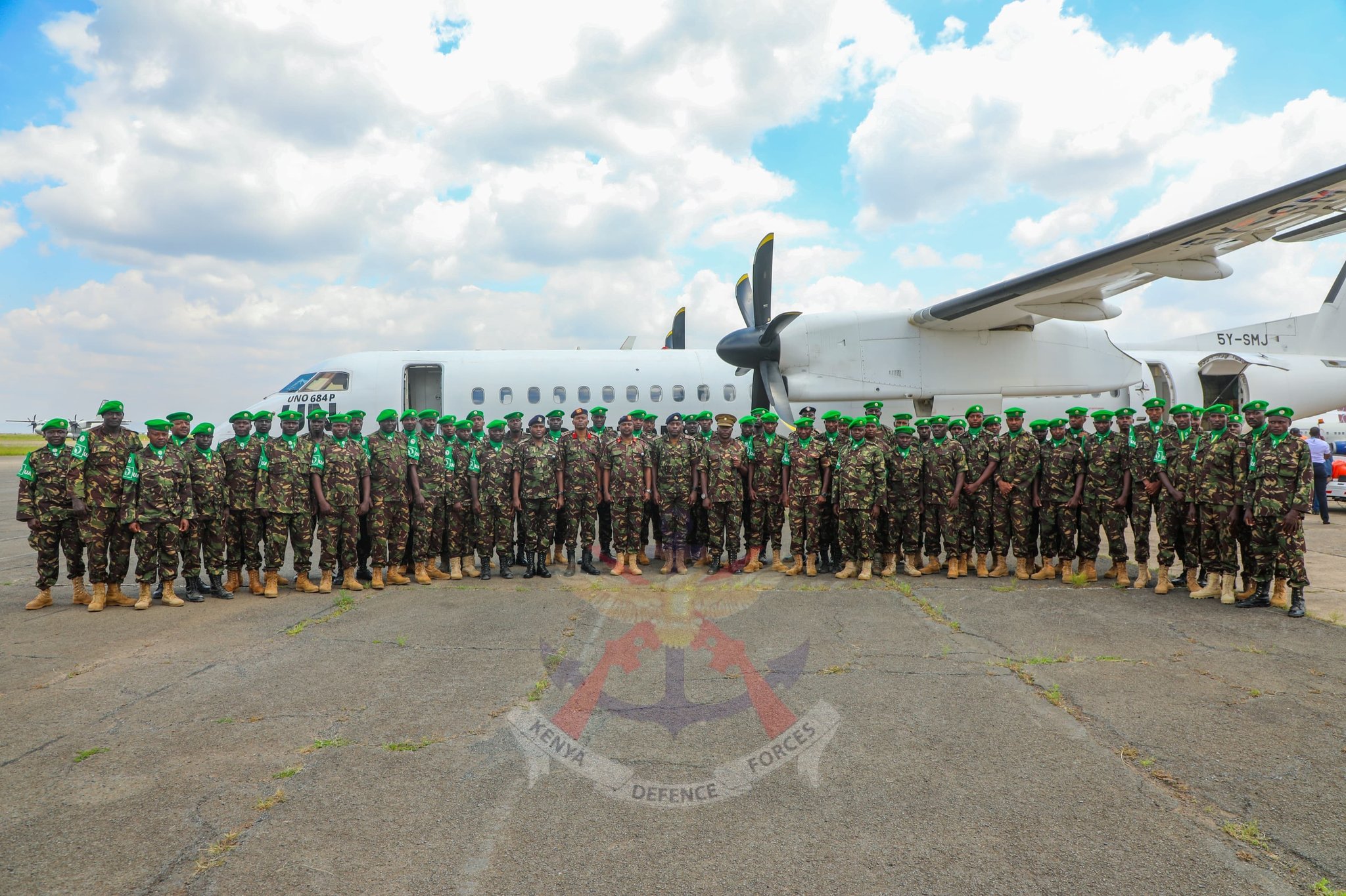 Kenya Defence Forces (KDF) troops, who had been deployed in Somalia under the African Union Transition Mission in Somalia (ATMIS), returned to Kenya over the weekend. PHOTO/@kdfinfo/X