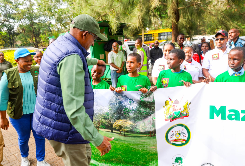 Environment CS Aden Duale at the Nairobi Arboretum on Mazingira Day. PHOTO/Environment_Ke/X
