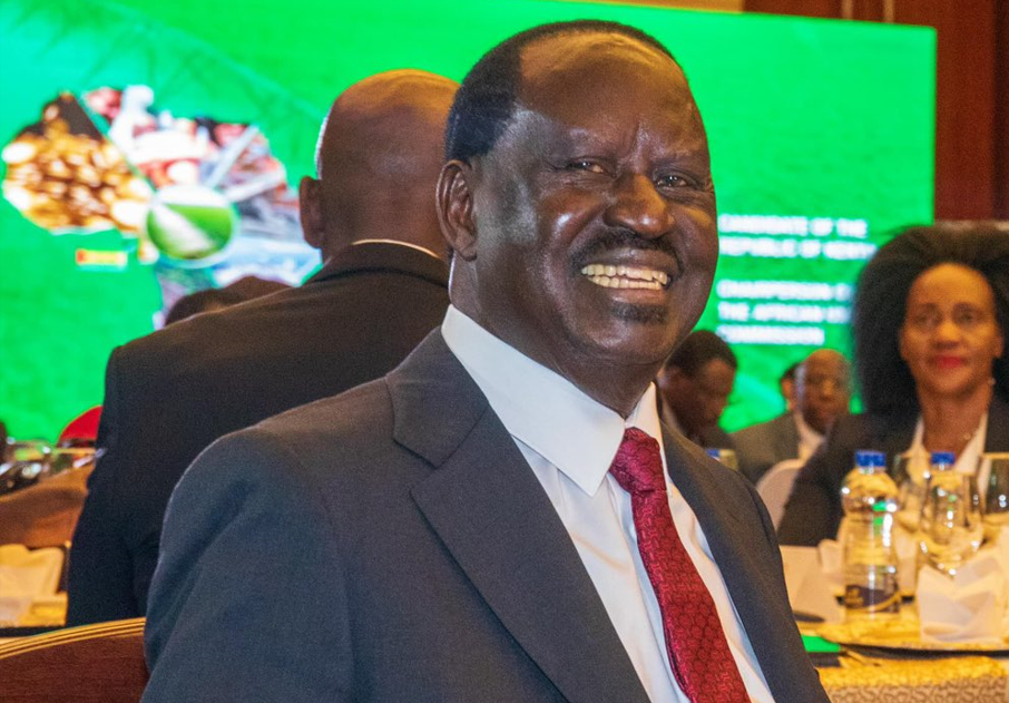 Raila Odinga during the official unveiling of his manifesto for the AUC seat in Addis Ababa, Ethiopia, on Friday, November 8, 2024. PHOTO/@paulinenjoroge/X