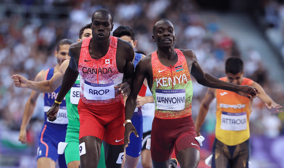 Emmanuel Wanyonyi in Olympics action. PHOTO/@WorldAthletics/X