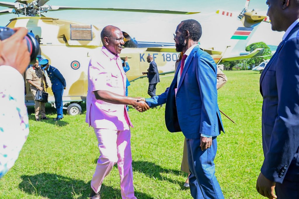 Kisumu Governor Anyang' Nyong'o and President William Ruto. PHOTO/@AnyangNyongo/X