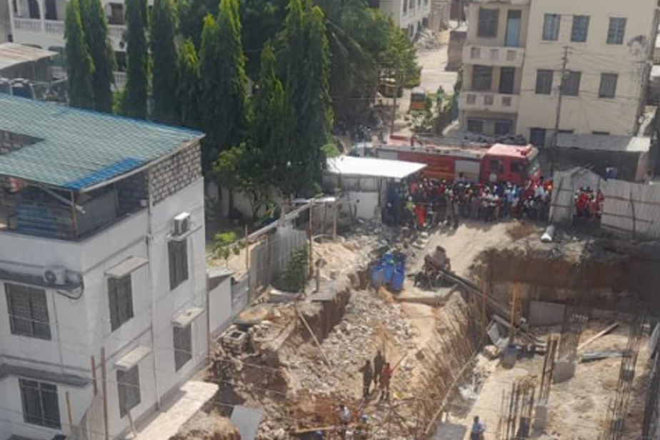 The person who had been trapped in collapsed building has been rescued. PHOTO/@KenyaRedCross/X