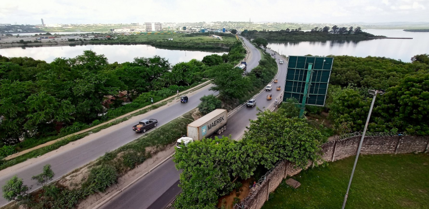 Photo of Makupa Causeway taken in 2020 before the construction of Makupa Bridge started. PHOTO/@KeNHAKenya/X