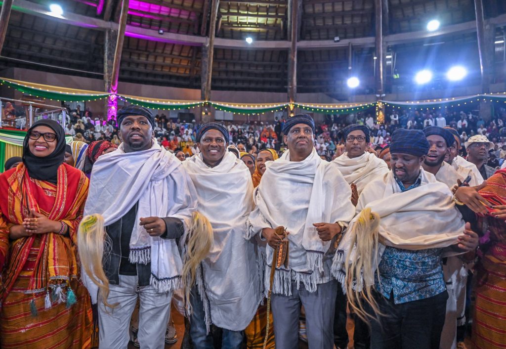 Sports CS Kipchumba Murkomen, Kikuyu MP Kimani Ichung'wah and other leaders at the Borana Cultural Festival. PHOTO/@kipmurkomen/X